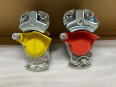 エアカプラー/トラクター/ヘッド/トレーラー/エアーストップ弁付カプラ／スライドキャップ/トラック/大型/保安部品/適格請求書/法人様歓迎/のサムネイル