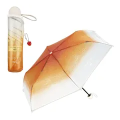 【新品】 Wpc. 折りたたみ傘 [ビニール傘] 旅する喫茶×Wpc. クリームソーダアンブレラ ミニ オレンジ 50cm レディース さくらんぼ チャーム アイスクリーム 映え レトロ 純喫茶 おしゃれ 可愛い 女性 PT-TA004-002 1