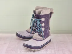 E526 レディース L.L.Bean スノーブーツ スウェード 紫 W10 27cmのサムネイル