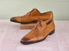 E536 高級 MAGNANNI ストレートチップシューズ 茶 メンズ 13M 31cmのサムネイル