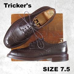 최고 Trickers SIZE 7.5 [현행 정가 13만엔 이상 다이나이트 구두창/버튼 동계 모델/M6518]풀 브로그/농차/Tricker'so711