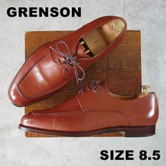 美品★(英)グレンソン 8.5F【貴重★footmaster/Uチップ】22383/77ラスト/カーフ/コニャック/茶/メンズ/GRENSON★o713のサムネイル