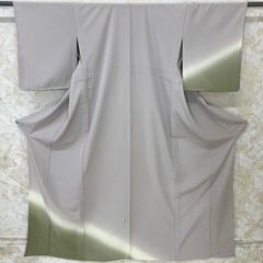 夏着物 紗 青磁鼠ぼかし 無地感 涼やか霞ぼかし グラデーション 夏着物 紗 青磁鼠ぼかし 無地感 涼やか霞ぼかし グラデーション - メルカリ