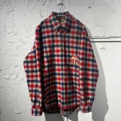✨超希少✨GUCCI リス刺繍ワッペン ネルシャツ 48 最高級ウール 極美品 