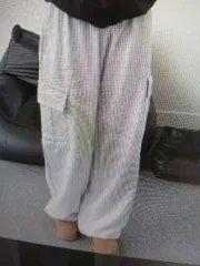 ライトグレー カーゴ ジョガー パンツ