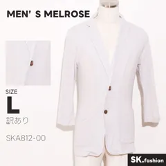訳あり MEN'S MELROSE アウター リネン テーラード ジャケット 七分袖のサムネイル