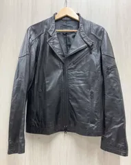 BURBERRY BLACK LABEL バーバリー ブラックレーベル BMP04-203-09 Mサイズ ダブルライダース 羊革