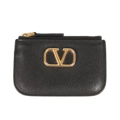 VALENTINO ヴァレンティノ キーケース / メタル ロゴ レザー キーケース (KEY CASE P0X84 SNP) / ブラック 黒 / イタリア製 / ブランド ファッション アイテム 小物【メンズ】【中古】のサムネイル