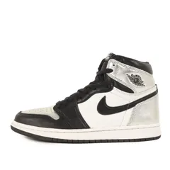 NIKE ナイキ サイズ:WMNS US7(24.0cm) | WMNS AIR JORDAN 1 HIGH OG SILVER TOE (CD0461-001) | ウィメンズ エアジョーダン 1 ハイ | シルバートゥ ブラック【中古】