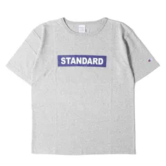 【美品】STANDARD CALIFORNIA スタンダードカリフォルニア Tシャツ ヘザーグレー サイズ:L | Champion ボックス ロゴ ヘビーウェイト バインダーネック Tシャツ | コラボ【メンズ】【中古】
