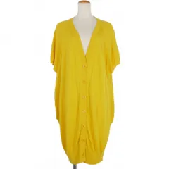 メゾンマルジェラ Maison Margiela 14SS ニット カーディガン ノースリーブ ロング丈 M 黄 イエロー S31HA0639 S14866 国内正規のサムネイル