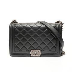 CHANEL シャネル ショルダーバッグ 12番台 2008-2009 サテン チェーン