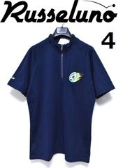 新品 ラッセルノ ゴルフ メッシュ ジップアップ ポロシャツ (5/L