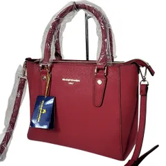 B-26 新品・未使用 Moda principe モーダプリンチペ ショルダーバッグ ハンドバッグ 2way タグ付き レッド レザー ゴールド金具 522-6-260330 60-20のサムネイル