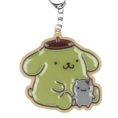 ☆ ポムポムプリン ☆ ぴかぴかキーホルダー マスコット おくるみマスコット キャラクター キャラクターグッズ ぬいぐるみ ボールチェーン バッグチャーム ストラップ チャーム キーチャーム 子供 キッズ かわいい 可愛い 女の子 女子 バッグアクセサリー