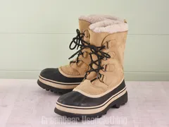 E545 レディース SOREL スノーブーツ ベージュ 24.5cm
