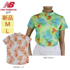 【新品・未使用】M・Lサイズ ニューバランスゴルフ モックネック レディース 012-3166512 フラワー柄 ゴルフウェア ゴルフシャツnewbalance golf