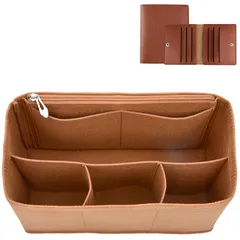 【新品】 Senteria バッグインバッグ 軽量 自立 インナーバッグ バックインバック トートバッグ用 水筒入れ付き カードホルダー付き 持ち手つき 大容量 薄型 小さめ 丈夫 防水 仕切り 収納 整理 収納バッグ ギフト贈り物 職人 通勤 ビジネス  0