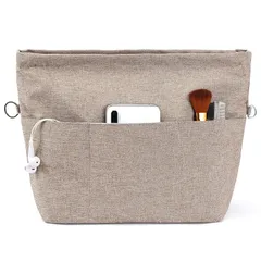 【新品】 VANCORE バッグインバッグ 小さめ インナーバッグ 自立 軽量 バックインバック 防水 収納バッグ 仕切り トートバッグ用 レディース メンズ Organizer bag in bag ファスナー付き カバン 中身 整理 整頓 通勤 旅行 0