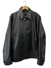 wackomaria ブラックレザーライダースジャケット WACKO MARIA/LEATHER SINGLE RIDERS JACKET（BLACK）［レザーシングル
