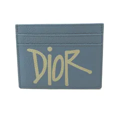 【三重本店】 中古 Christian Dior | クリスチャンディオール カードケース DIOR and SHAWN STUSSY カードホルダー ブルー 【125】