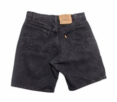 Levi's 550 90's USA製 後染めブラック デニムショーツ W28 - メルカリ
