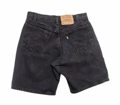 90s メキシコ製 Levi’s 550 リーバイス ブラックデニムショーツ W31 RELAXED FIT