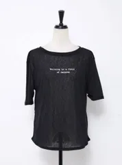 英字ロゴシアーTシャツ　カットソー