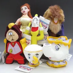 ★新品同様★　ディズニー　美女と野獣　ビーンバッグ6個セット　USAディズニーストア　生産終了品　タグ付　ベル　ビースト　BB00303