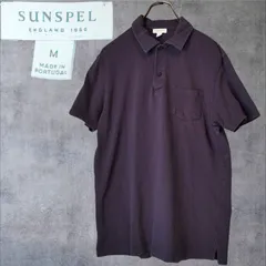 サンスペル ポロシャツ 紫 ポルトガル製 鹿の子 薄手 こなれ感 SUNSPEL Pique Polo Shirt Purple MADE IN PORTUGAL Mサイズ相当のサムネイル