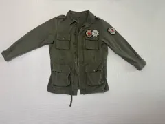 カーキ色 ワッペン ヴィンテージ マウンテンパーカー ジャケット