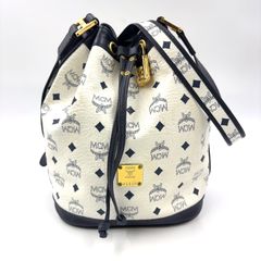 ♡J61002 MCM ヴィセトス ショルダーバッグ 総柄 ブラウン - メルカリ