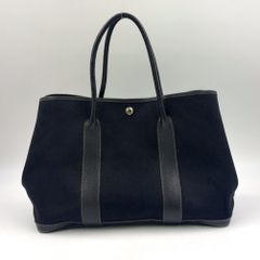 HERMÈS エルメス ガーデンパーティ トワルオフィシエ ネイビー □I刻印