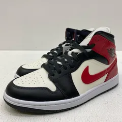 【加古川店】 中古 NIKE | ナイキ スニーカー Wmn'sAirJordan1Mid 'Sail/Off Noir/White/Gym Red' bq6472-160 レッド 【126】