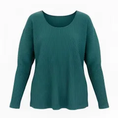 Md12 HOMME PLISSE オムプリッセ プリーツカットソー トップス サイズ3 グリーン メンズ プリーツプリーズta1のサムネイル