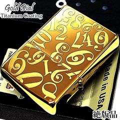 ZIPPO ナンバーデザイン 5面 ダイアル ブラック ゴールド ジッポー 