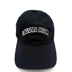 【美品】カルバンクライン Calvin Klein キャップ 帽子 ブラック 黒  OS