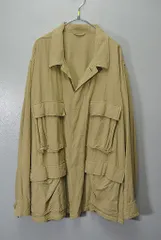 25SS COMOLI ローシルク B.D.Uジャケット コモリ ミリタリー ジャケット カーキ 3