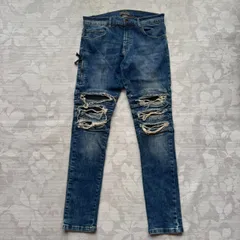 ZARA MAN ザラマン 強ダメージ加工 バイカー デニムパンツ ジーンズ 31インチ