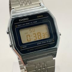 希少! CASIO SA-70 アラームクロノグラフ シルバー - メルカリ