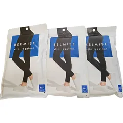 【新品・未使用】 BELMISE ベルミス Slim Leggings スリム レギンス 着圧レギンス 着圧 レギンス M～Lサイズ ブラック 3点セット I-06