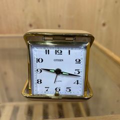CITIZEN シチズン ゼンマイ式置時計 ジャンク】CITIZEN シチズン ゼンマイ式 アラーム 置き時計 - メルカリ
