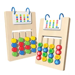 モンテッソーリ玩具 知育玩具 4 5 6 7歳 木のおもちゃ メモリー将棋ゲーム 記憶力 論理的思考力を育む 木製パズル 指先訓練 早期開発 男の子 女の子 誕生日プレゼントのサムネイル