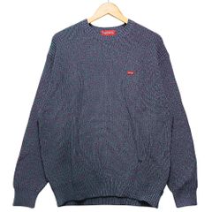 マ*ン様 シュプリーム 刺繍 スモールボックスロゴ メランジ ニット M 紫 マ*ン様 シュプリーム 刺繍 スモールボックスロゴ メランジ ニット M