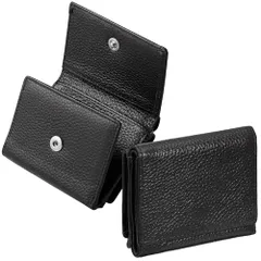 [NEESE] 【ミニマリストの最適解】 お札を折らずに収納 本革 ミニ財布 財布 三つ折り財布 小銭入れ ボックス型 カード7枚収納 手のひらサイズ コンパクト財布 メンズ レディース 牛革 一粒万倍日 ギフト 春財布 就職祝い ギフト 化粧箱付 新社koe