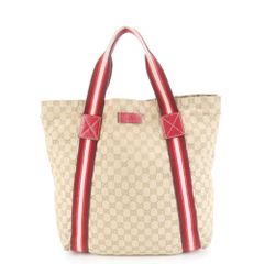 美品 グッチ ジャッキー GGキャンバス レッド 467891 レザー