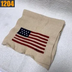 ポロ 星条旗 ニット マフラー