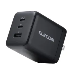新品 エレコム 充電器 100W 3ポート USB-C×2 USB-A×1 USB PD対応 スイング式プラグ採用 ブラック ACDC-PD104100BK