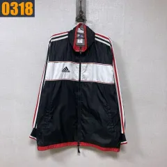 100 ADIDAS アディダス Y2K 必須アイテム ウィンドブレーカー ジャケット アウター L