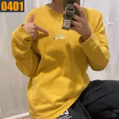 90 STUSSY USA 黄 スウェット Tシャツ S